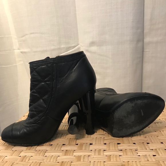 Quilted Leather Chanel Booties - Picture 3 of 9